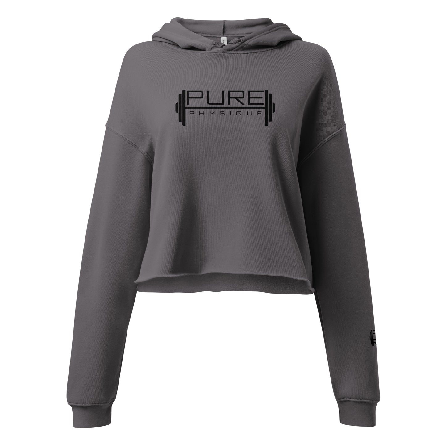 "PURE PHYSIQUE" Crop Hoodie