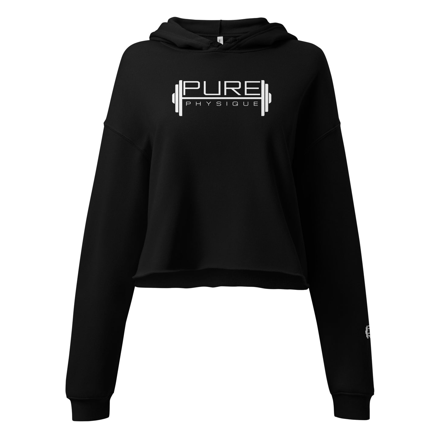 "PURE PHYSIQUE" Crop Hoodie