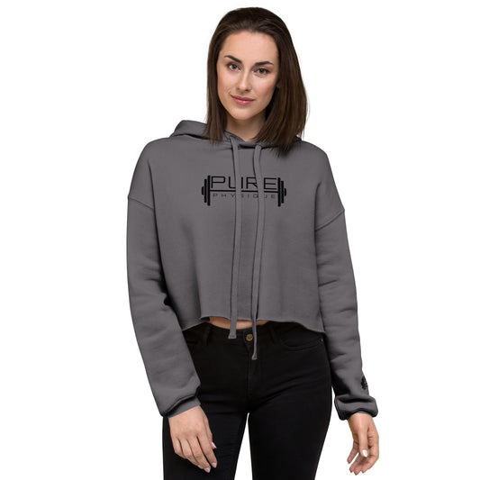 "PURE PHYSIQUE" Crop Hoodie